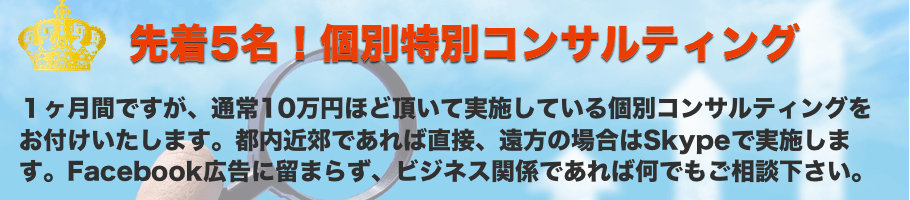 特別コンサルティング特典